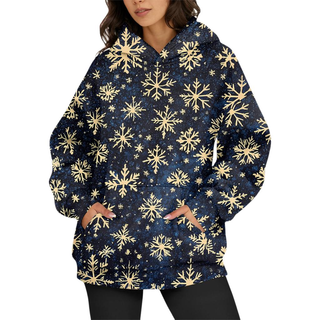 Women's Fashion Daily Versatile Casual Crewneck Sweatshirts Long Sleeve Printed Top Sweatshirts