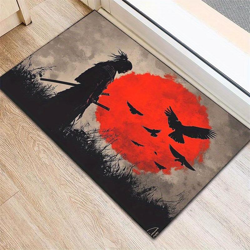 Warrior Spirit Pattern Carpet For Live Room Bathroom Floor Mat Soft Large Area Rug Waterproof Bedroom Rug Home Decor
