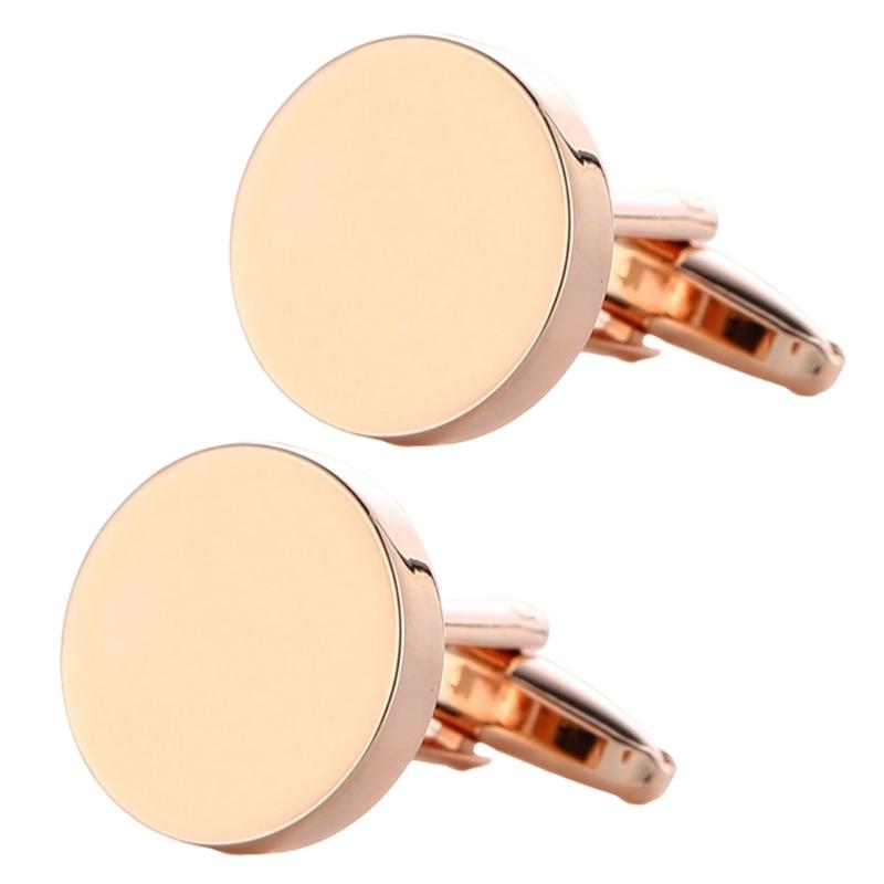 Round Cufflinks For Men Wedding Birthday Banquet Proms Business Meeting Shirts Cufflinks Shirt Suit Cuffs Fasteners Clip
