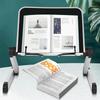 360 Degree Adjustable Desk Textbook Stand Support Foldable Reading Book Stand Holder with Paper Clips Bookcase Stand