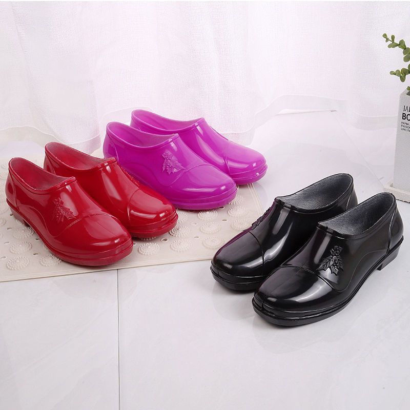 Rain Boots Women Waterproof Ankle Rubber Shoes Woman Working Garden Galoshes Comfort Water Shoes Botas De Agua Mujer Lluvia