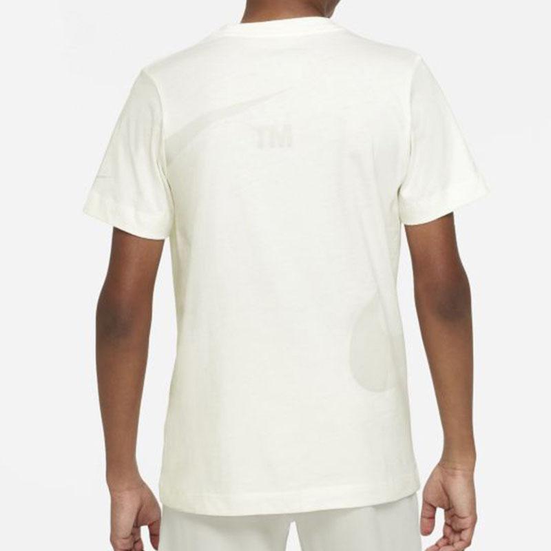 Nike Logo Print Round Neck Knitted Breathable Casual Short Sleeve T-Shirt Kids Tops DV2969-133