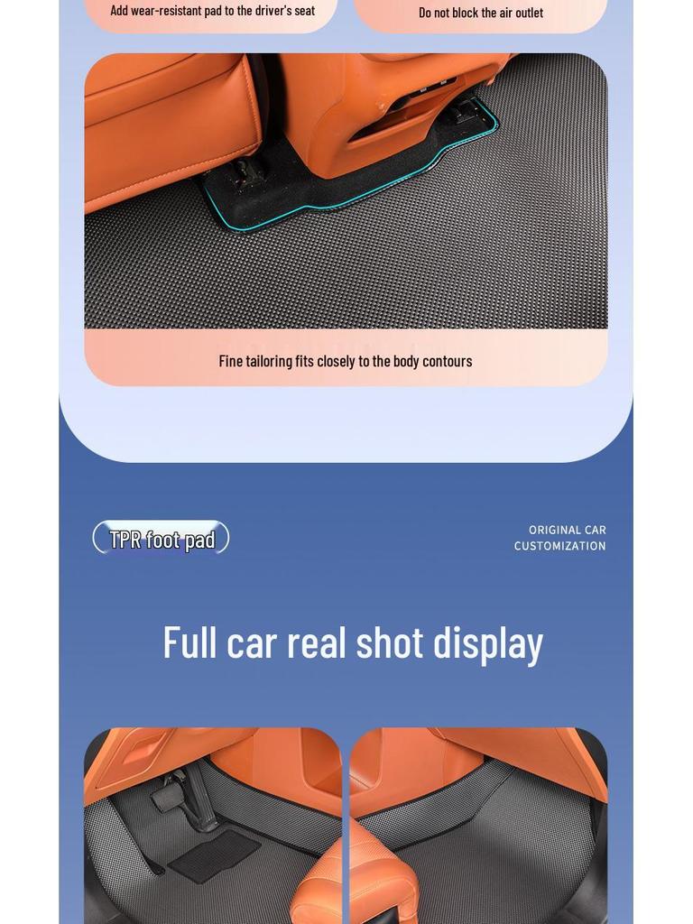 Toyota Alphard Floor Mats - Fits 24 Models, 20/30/40 Series, Full-Car Coverage, Right-Hand Drive, TPR Material