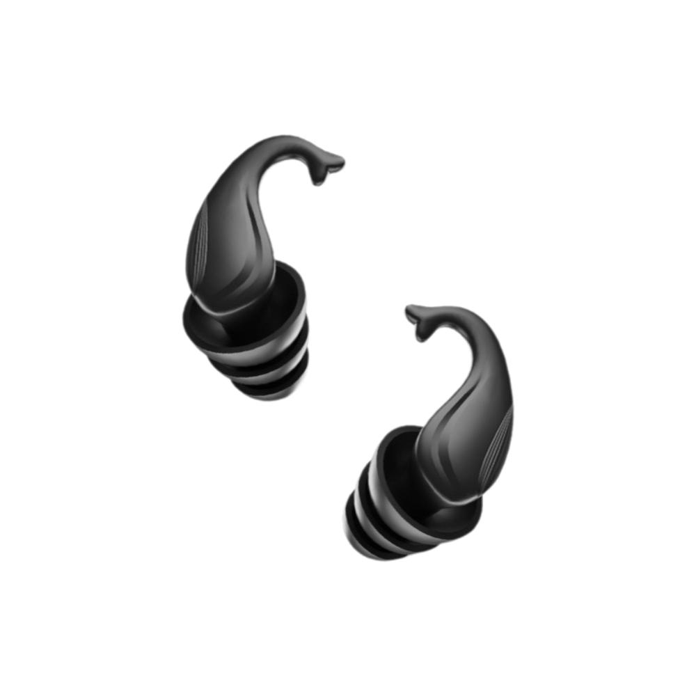 Sleep Study Essentia Noise Cancelling Ear Plugs Anti-Snoring Soft Comfortable Swimming Waterproof Earplug Noise Blocking Earbud чёрный