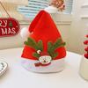 Bow Christmas Sequin Hat Merry Christmas Decoration Red Plush Hat Fashion Santa Claus Hat  Children