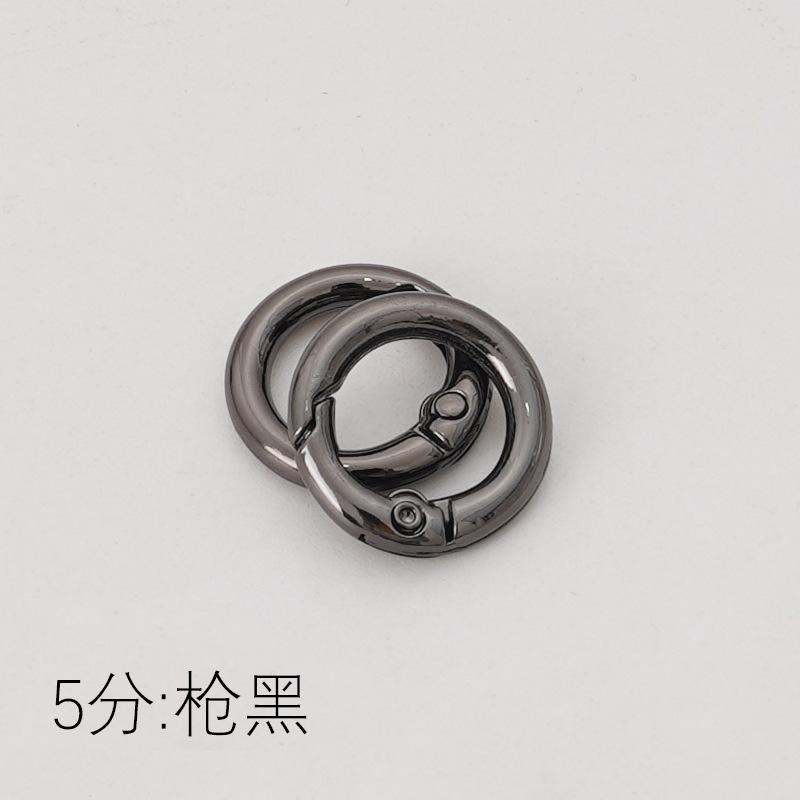 DIY Zinc Alloy Spring Ring, Key Ring, Metal Round Ring, Spring Ring, Round Pendant Buckle, Movable Opening Ring