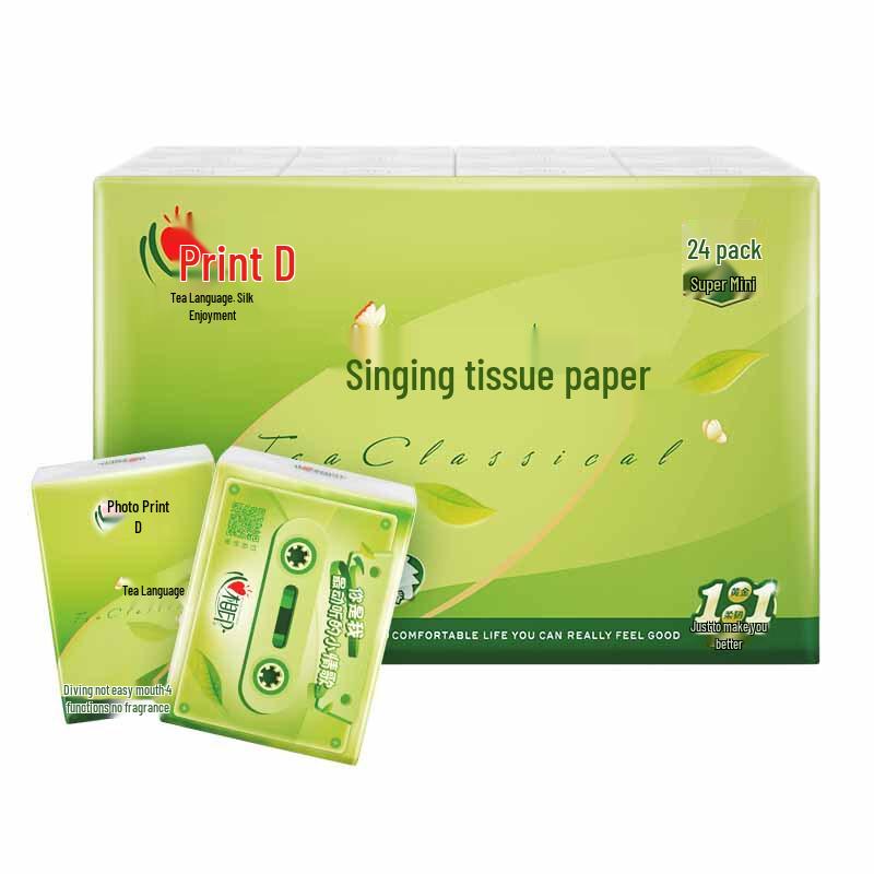 Kissing Tea Language Silk Ultra Mini Handkerchief Tissues