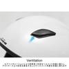Komine Motorcycle Matte Black XL UV Cut Shield High Strength ABS Shell Jet Helmet Era-II HK-1651