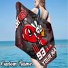 Custom Name MM93 marc marquez Beach Towel - Soft, Ultra-Absorbent Microfiber, Lightweight, Perfect for Beach, Parties, Travel, Camping