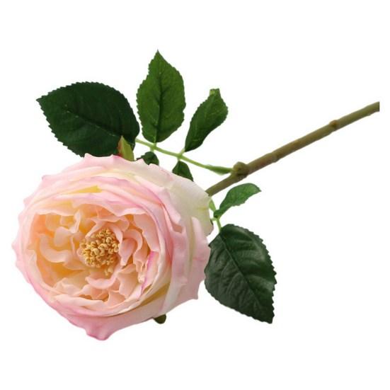 Realistic Vivid No Watering Not Withered Hemming Imitation Rose Faux Silk Rose Flower Wedding Garden Decoration
