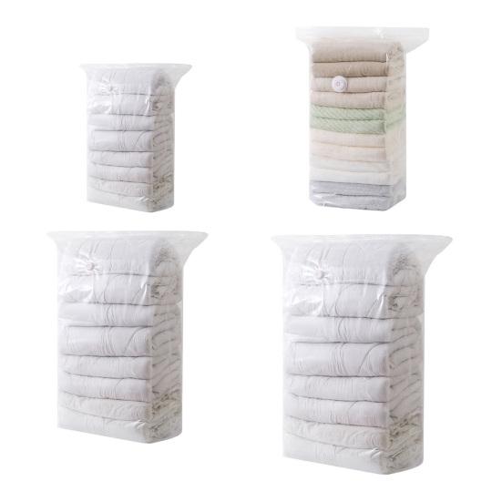 Vacuum Storage Bag Large Capacity Vacuum Seal Bag No Pump Needed Compression Packing for Quilts Comforters Sheets Clothes Blankets