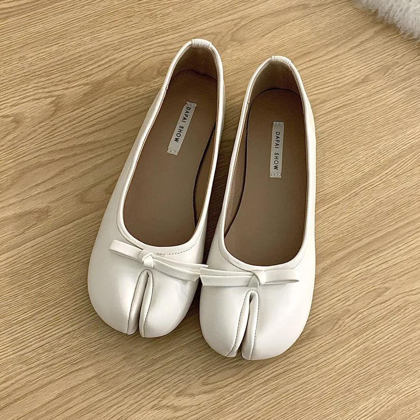 Fashion IPPEUM Women Tabis Shoes Red Split Toe Ballet Flats  2024 New Mary Janes Ballerinas Zapatos Mujer