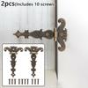 2 Stück Retro Bronze Zinklegierung Scharnier für Fenster Schrank Schrank Kleiderschrank Türen Holzkisten Schmuckschatulle Scharniere 113*69mm