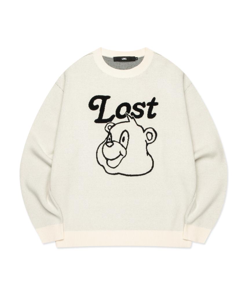 LMC Bear Face Knit Sweater Ivory
