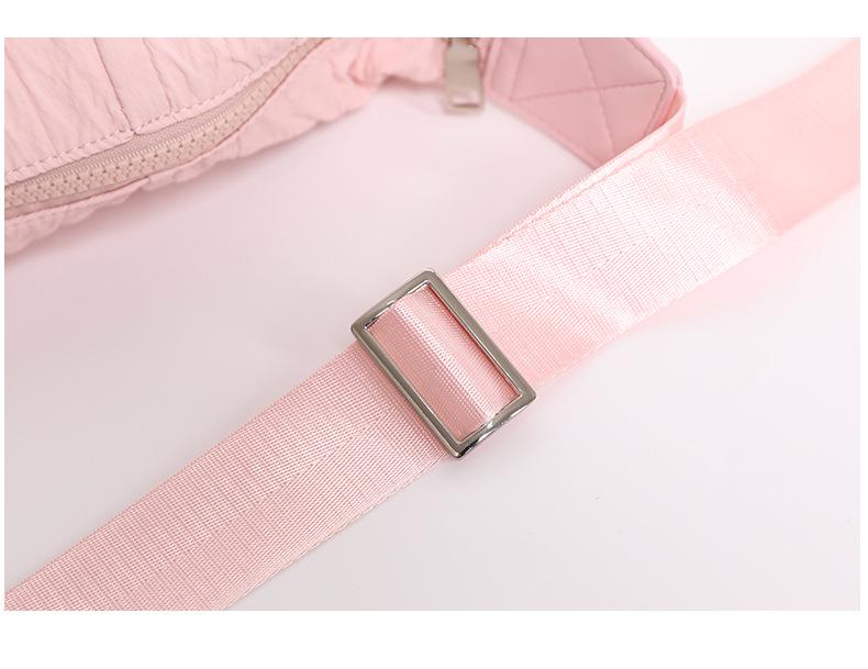 Korean Wrinkled Canvas Dumpling Bag - Versatile Large-Capacity Shoulder & Messenger Bag for Women