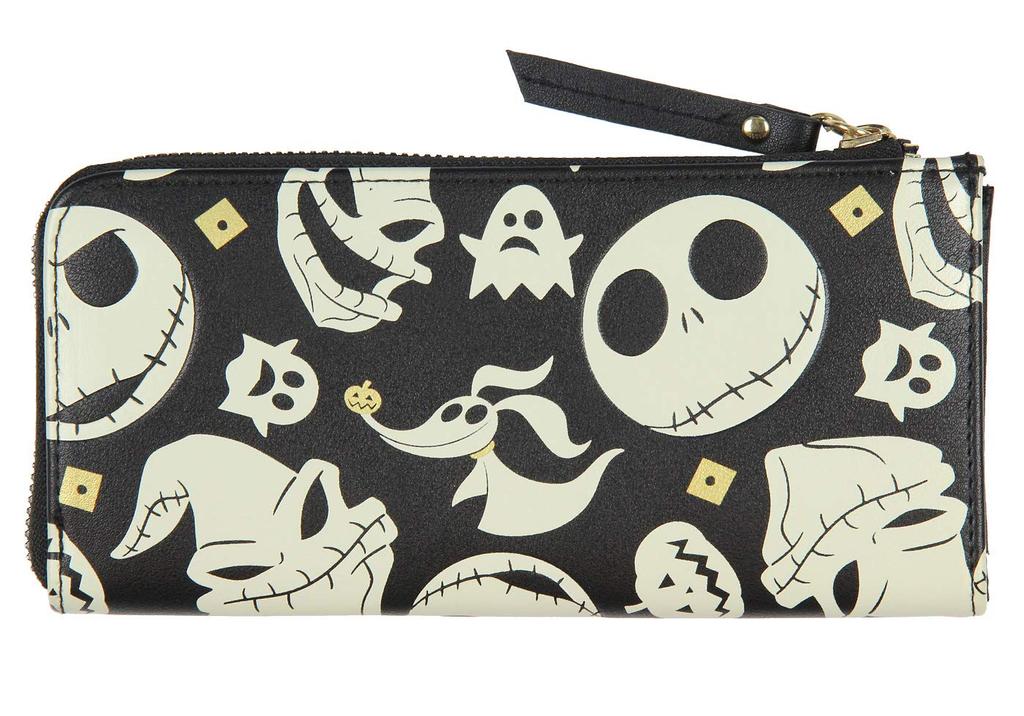 Disney Nightmare Before Christmas Jack Skellington Zero Oogie Boogie Full Zip Wallet
