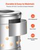 Chicken Plucker Machine, 400mm Drum, 500W & 230RPM Electric Chicken Plucking Machine with 114 Soft Fingers & Transport Wheels, Stainless Steel Feather