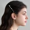 Crystal Pearl Shirring Automatic Pin-S JC009AC