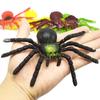 Colorful TPR Spider, Grasshopper, Lizard, Snake, and Goldfish Prank Toys Set