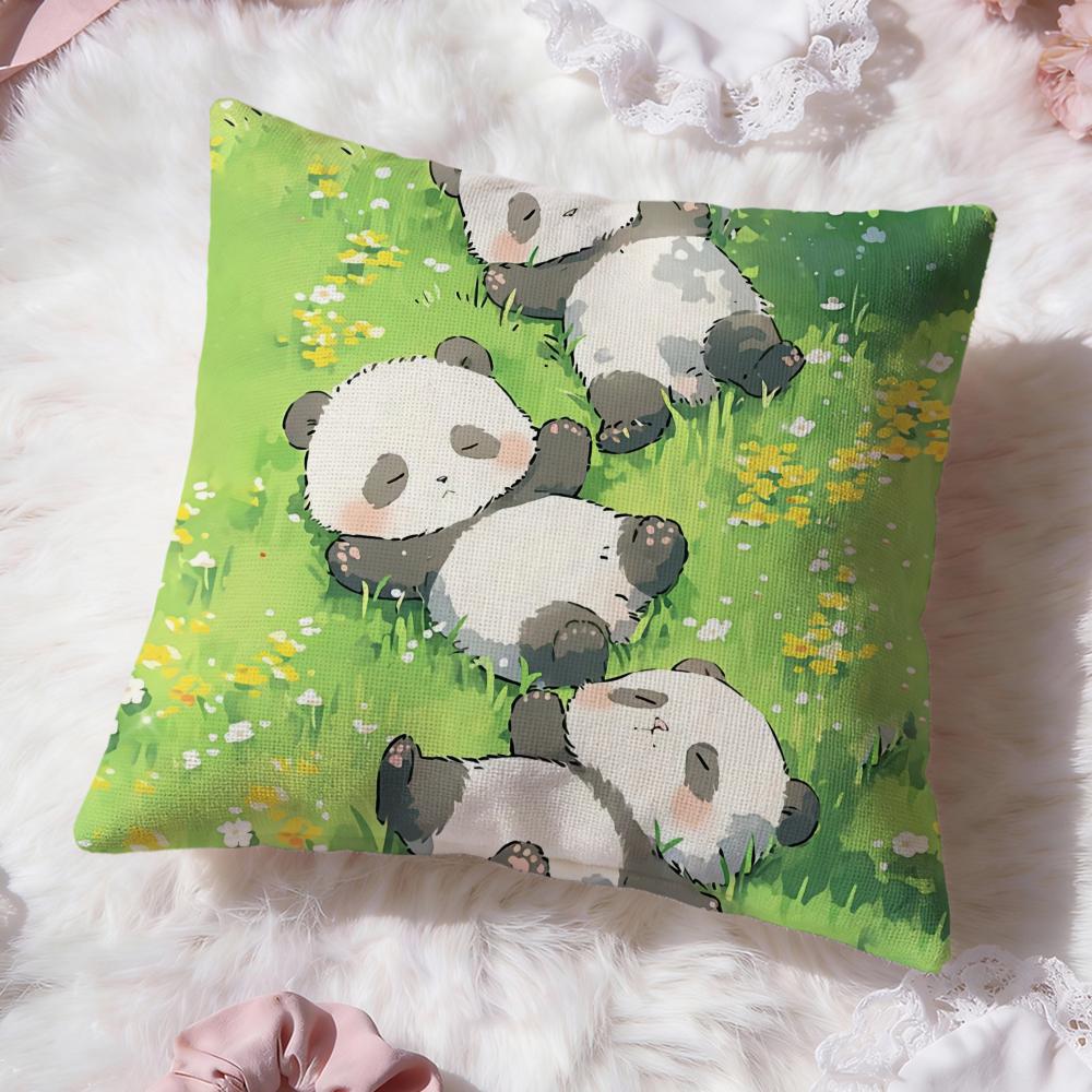 Cartoon Drawing Animal Cushion Cover Premium Comfort Reversible Pillow Cove -Two in One Design for Any Room & Car Interior