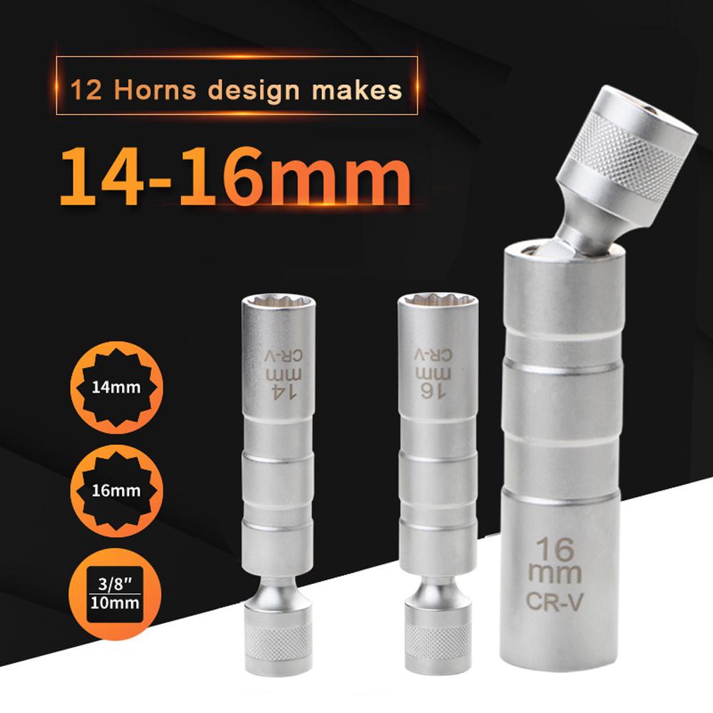 3/8 Inch Drive Socket 12 Angle Repairing Removal Tool Universal Chromium Vanadium Steel Sleeve for