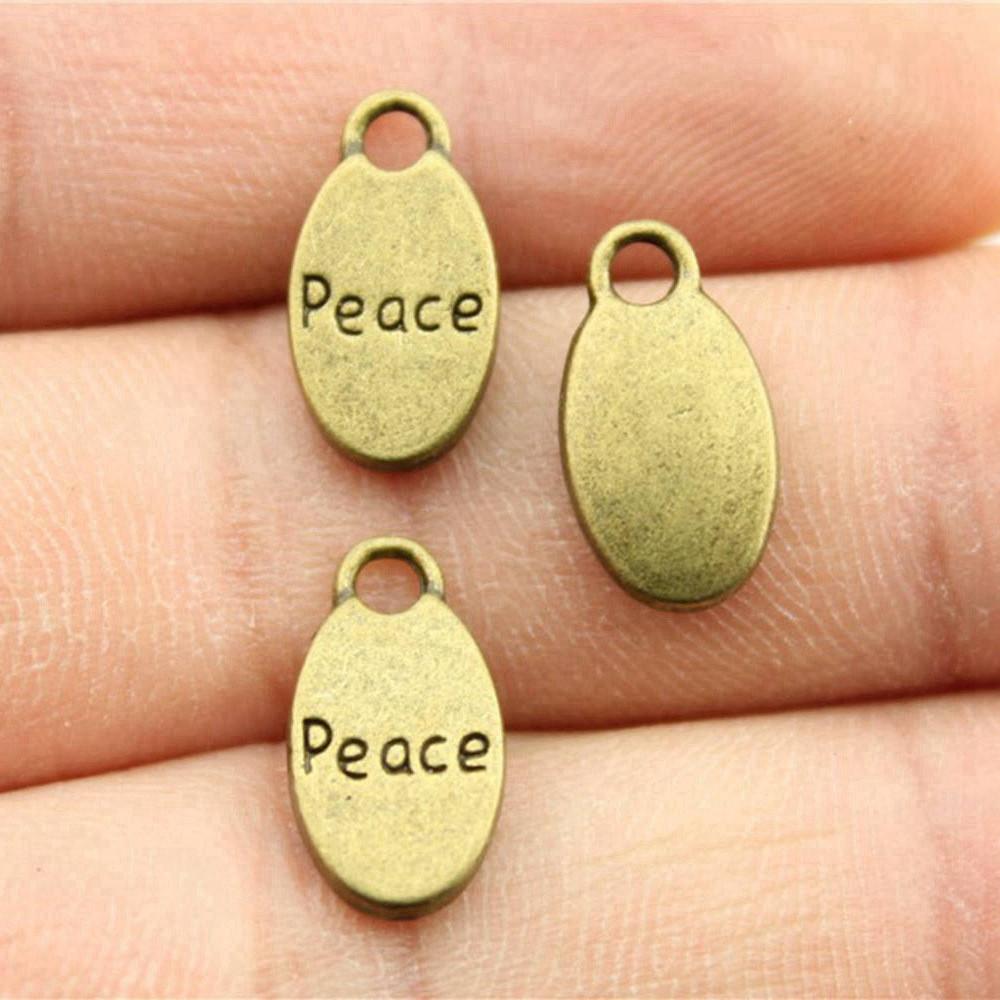 Charms Rectangle Tags Badges Friendship Pendants Minimalist Jewelry Components QC104
