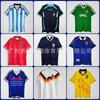 Retro Soccer Jersey Argentina Brazil Ronaldo Germany France Wales Scotland Japan Ireland Fan Wear Short Sleeve Football Kit