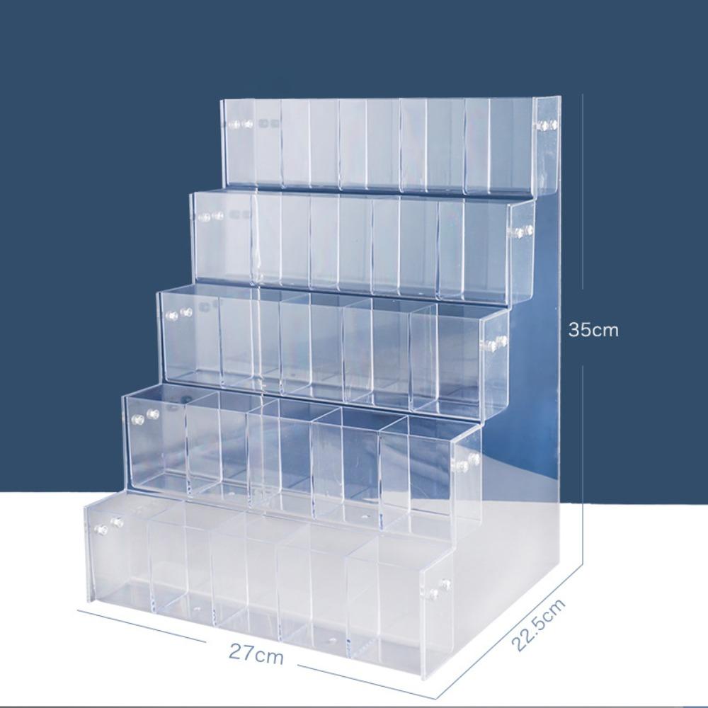 Transparent Mark Pen Holder 2/3/4/5/6 Layer Makeup Brush Holder Brush Storage Rack  Stationery Shop