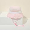 Baby Bucket Hat 50cm 1-3 Years Summer Thin Mesh Breathable Kids Sun Hat Toddler Boy Girl Cap Beach UV Protection Korean Style