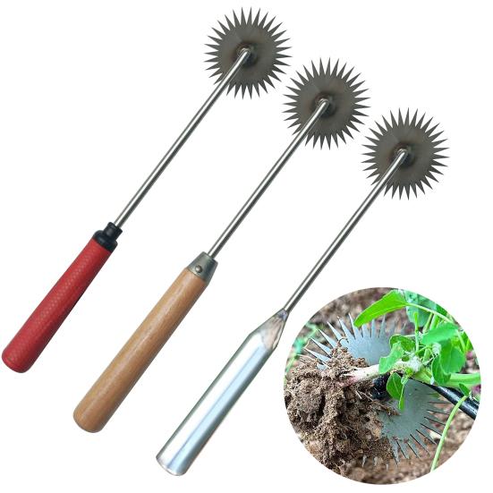 Weeding Artifact Uprooting Garden Weeder Tool with Non-Slip Handle Sharp Tines Design High Strength Hand Weeder Garden Tool