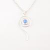 Dark Blue Cat's Eye Gemstone 925 Sterling Silver Jewelry Handmade Unique Pendant PP-42-49