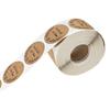 500Pcs Letters Stickers Round Self Adhesive Kraft Paper Labels Gift Tags