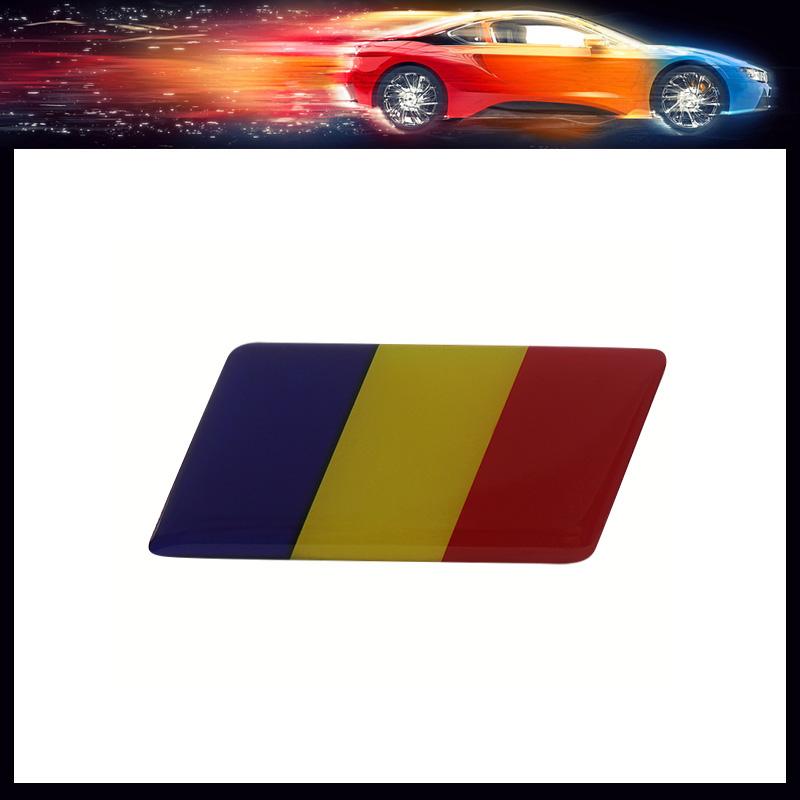Premium Romania National Flag for Laptop Wall Car Engine Hood Fender Trunk Tail Rear Decal Emblem Badge Sticker