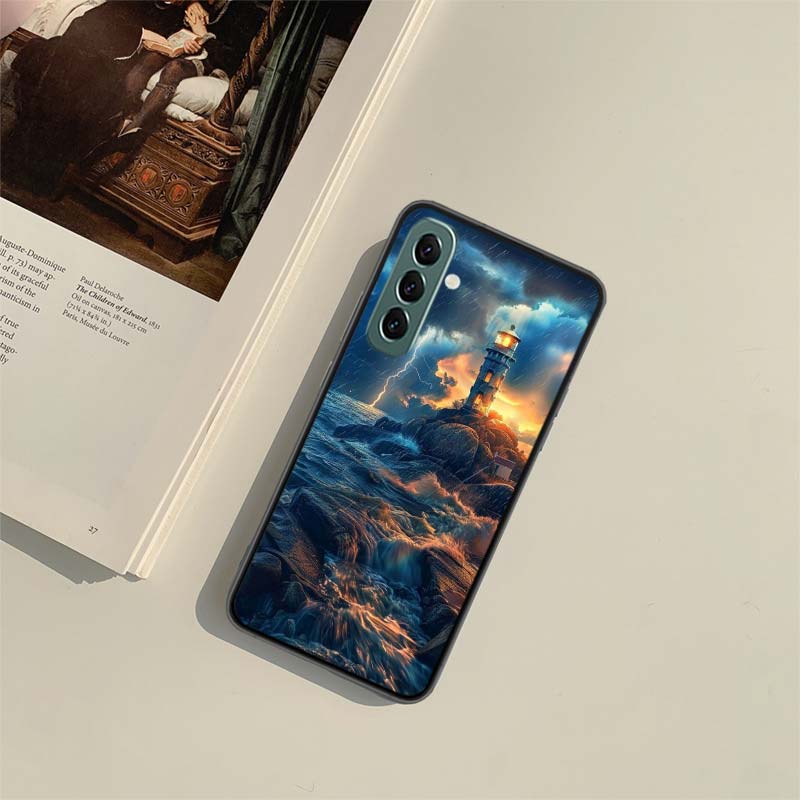 Lighthouse Phone Case for Samsung A54 A14 A24 A34 A17 A37 A57 A55 A35 A25 A15 A07 A05S A04S A12 A22 A32 A52S A72 Galaxy Note 20