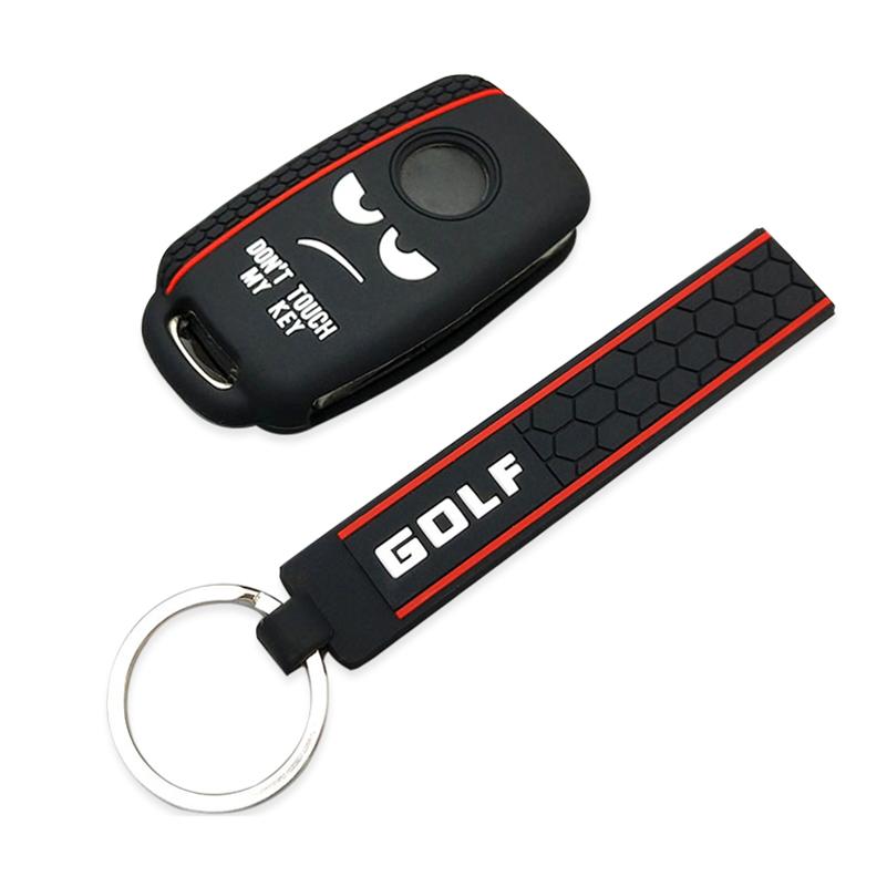 Capa Protetora para Chave de Carro Para Volkswagen Polo Passat B5 Golf 4 5 6 MK5 MK6 Eos Bora Beetle TSI Novo Design Capa de Silicone