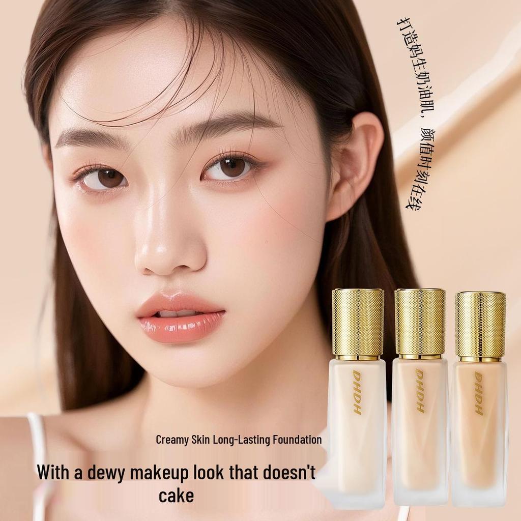 DHDH Long-Lasting Brightening BB Cream - Creamy Foundation and Hydrating Concealer for a Flawless Base.