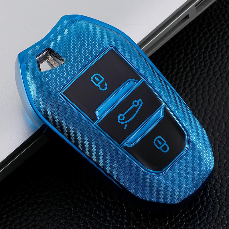 Custodia Protettiva Morbida in TPU per Chiave Telecomando Auto per Peugeot 308 408 508 2008 3008 4008 5008 Citroen C4 C5 C6 C3-XR CACTUS Picasso DS4 DS5 DS6