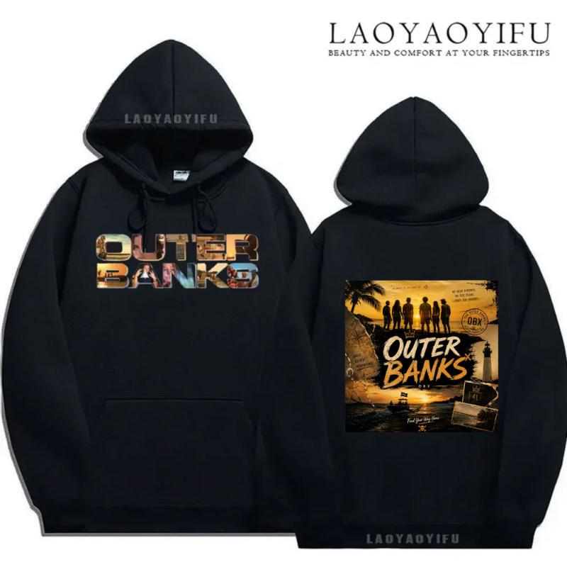 Outer Banks Paradise On Earth Unisex Hoodie Autumn and Winter Pullover Pogue Life Fit Sweatshirt Hoodies Women Hoodies Men Tops