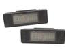 Nissan Micra II Navara Note NV200 Pathfinder Primera LED License Plate Lights 2 Pcs Set