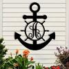 Custom Letter Anchor Metal Wall Art - Ευέλικτο, χωρίς ενέργεια, κομψή διακόσμηση για σπίτι και δώρα, τέλειο εσωτερικό και εξωτερικό