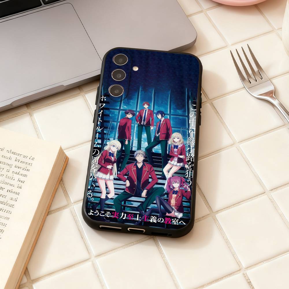 

C-Classroom of the Elite Anime phone Case For Samsung Galaxy A73,A72,A71,A70,A53,A52,A51,Others Soft Black Shell Samsung a71 4g