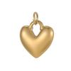3PCS/LOT CARLIDANA Gold Plated Stainless Steel Charms Bow Knot Star Cross Butterfly Rose Heart Pendants DIY Jewelry