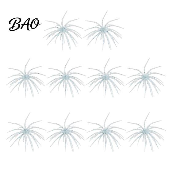 Realistic Bionic Fishing Tackle Floating Sea Urchin Soft Lures, Highly Elastic TPE Baits, Versatile Glue Baits for Rivers Flexible Tentacles