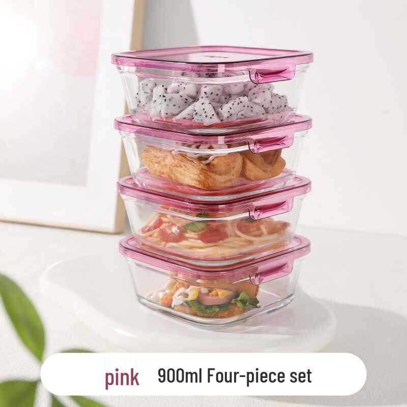 Microwaveable Glass Lunch Bento Box - Salad & Fresh Storage Container