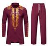 Men's Muslim Robe Jubba Thobe Muslim Dress Middle Eastern Costume Muslim Print Robe Blue Black Red White