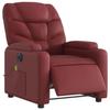 VidaXL Electric Reclining Massage Armchair, Relaxation Chair with Adjustable Backrest and Footrest, Seat of 3204655