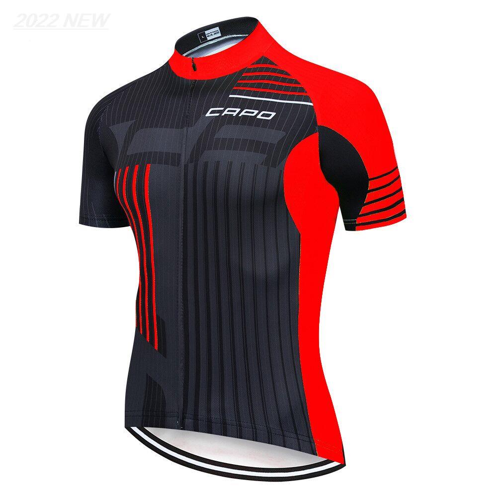 

2026 Breathable Cycling Suit Set Men Summer Pro CAPO Team Bicycle Cycling Clothing Set Bike Clothes Mountain Sports Bike Set Cycling Suit 4XL