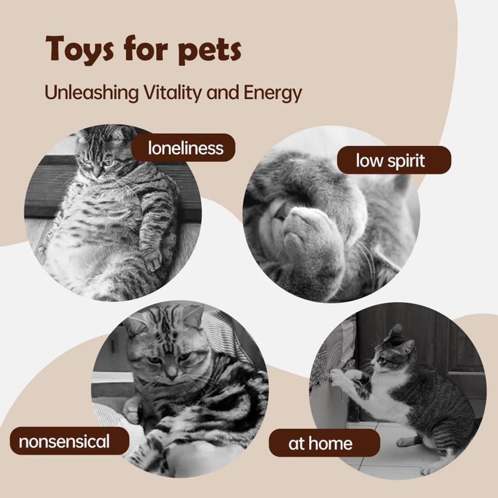 Cat Interactive Toy Bird, Chirping Bird Cat Toy, Automatic Jumping Bird Shaped Cat Toy, Electric Plush Bird Cat Toy, Singing