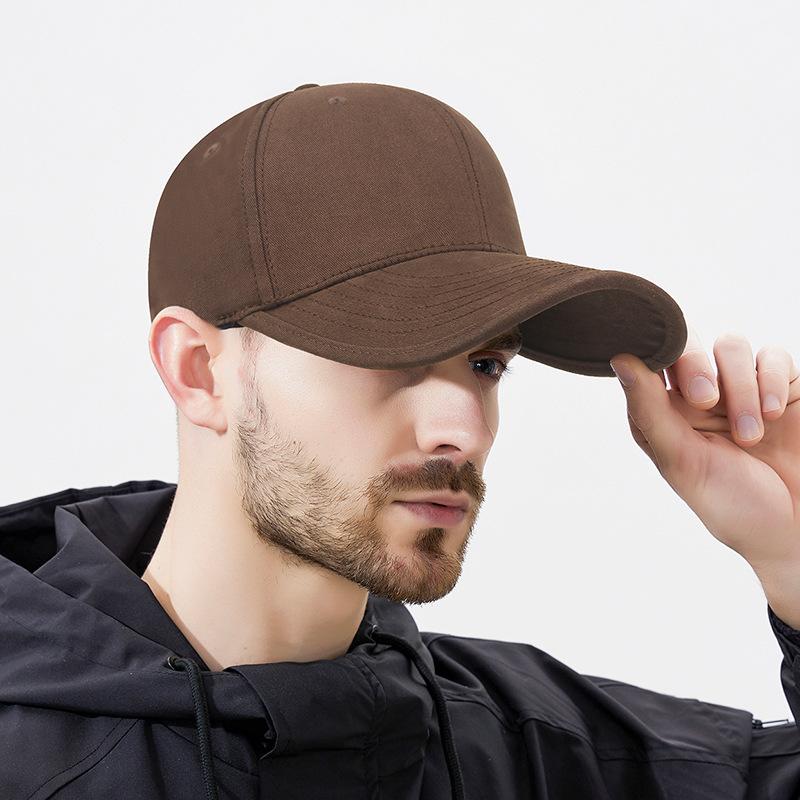 Large Size Customized Trendy Army Green Baseball Cap For Men Summer Streetwear Women Hats Cotton Big Size Adjustable Baseball Ha