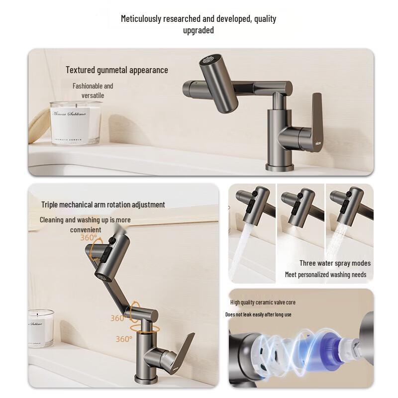 Micoe Robotic Arm Bathroom Basin Faucet